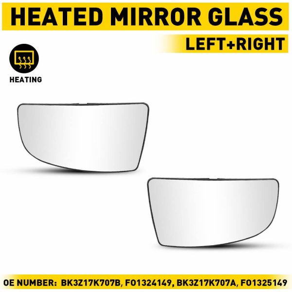 Rearview Side Mirror Glass for 2015-2022 Ford Transit 150 250 350 350HD - Upper & Lower Mirror Glass - Image 17