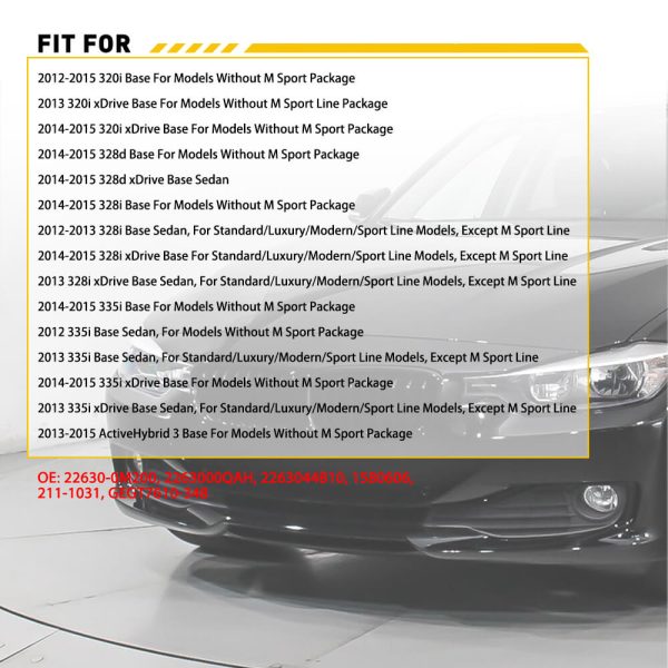 Smoked Front Bumper Side Marker Reflector for BMW Models (without bulbs) - Image 7