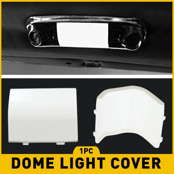 White Interior Overhead Dome Light Cover For Ford, Mercury, Lincoln Models - Image 2