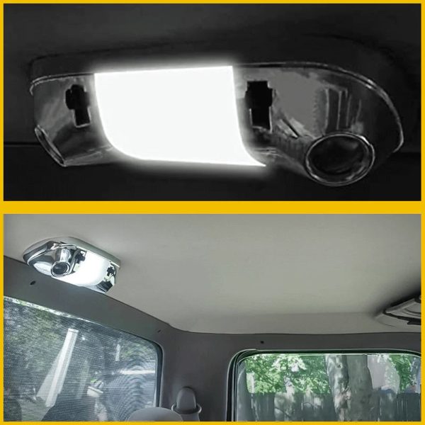 White Interior Overhead Dome Light Cover For Ford, Mercury, Lincoln Models - Image 3