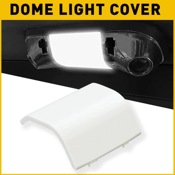 White Interior Overhead Dome Light Cover For Ford, Mercury, Lincoln Models