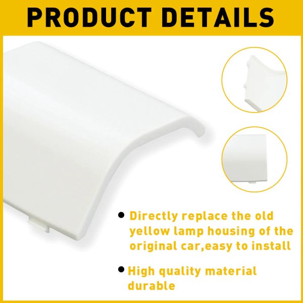 White Interior Overhead Dome Light Cover For Ford, Mercury, Lincoln Models - Image 5
