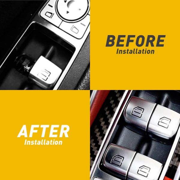 Window Switch Button Cover Cap For Mercedes-Benz S-Class, GLC-Class,C-Class etc. 2Pcs - Image 4