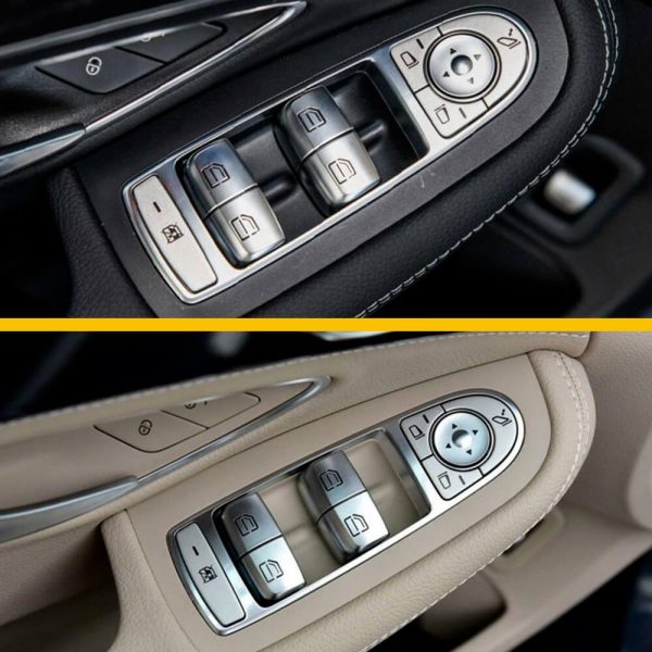 Window Switch Button Cover Cap For Mercedes-Benz S-Class, GLC-Class,C-Class etc. 2Pcs - Image 2